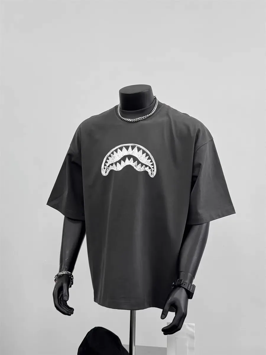 heavyweight-pure-cotton-american-high-street-trend-summer-casual-ort-sve-men's-t-irt-with-ket-handkerchief