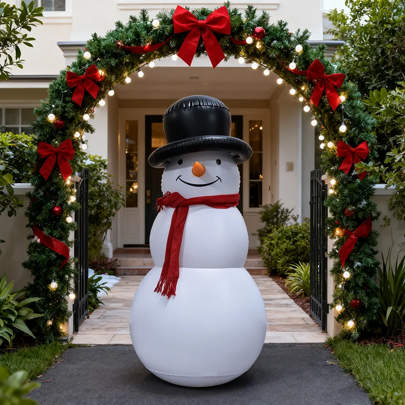 Christmas Inflatable Snowman, Oversized Inflatable Snowman Decorations, Christmas Outdoor Inflatable Decorations, Christmas Inflatable Snowman for Lawn, Yard, Garden Holiday Parties