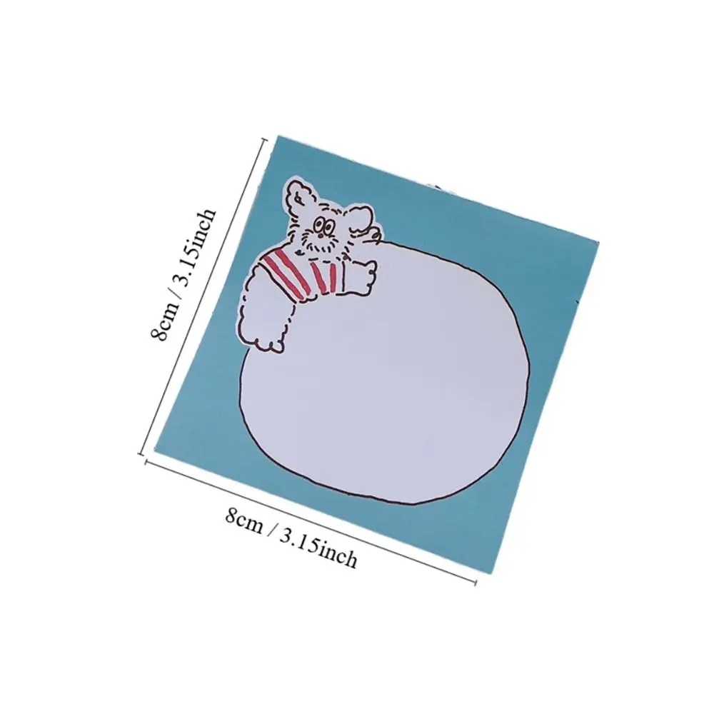 Cartoon Memo Pad Creative Animal Cute Message Notes DIY Scrapbook Paper Students