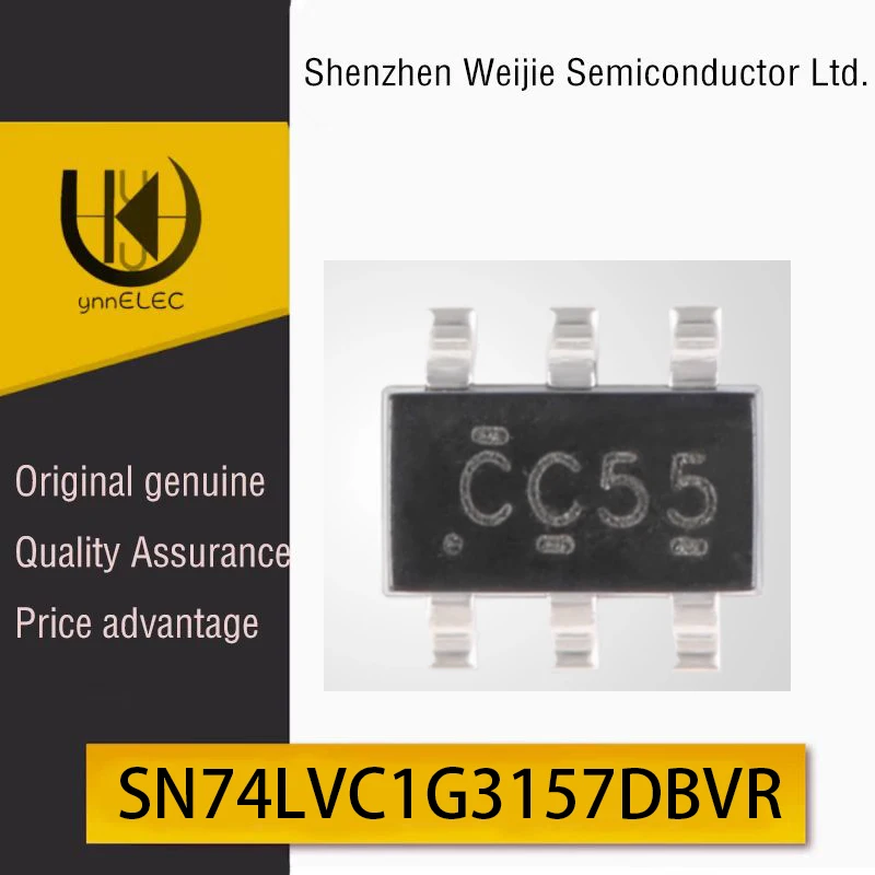 Original SN74LVC1G3157DBVR SOT23-6 1-Channel 2:1 Analog Switch Chip Silk Screen CC5