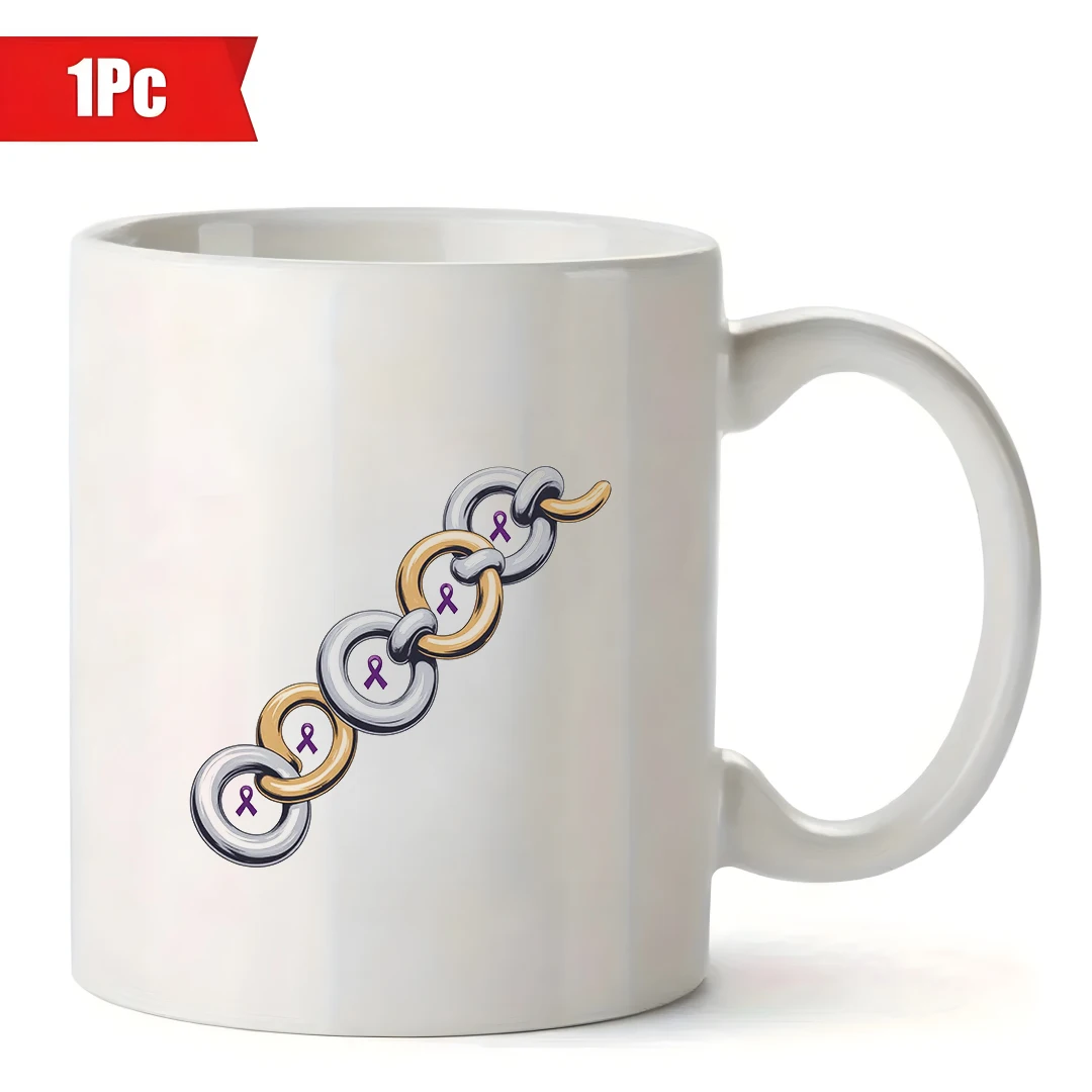 كوب بسلسلة كرتونية سعة 11 أونصة باللون الذهبي والفضي هدية عيد الميلاد كوب للأطفال في المكتب العائلي