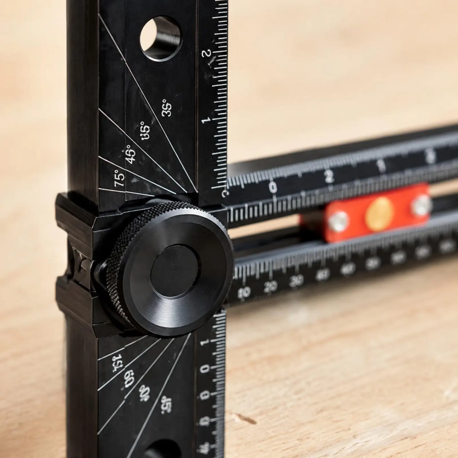 Hole Positioning Ruler Multi-Function T-Square Ruler Adjustable Carpenter Square Two-in-oneUse Hand Tool Precision Measuring