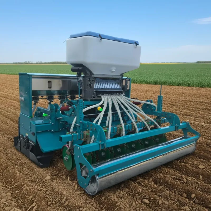 12 Rows Precision Power Harrow-Airseeder | Multi-Crop Planter With Fertilizer Electric Drive System