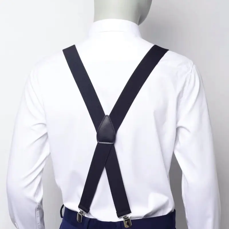 Мужские регулируемые подтяжки X-Back с прочными зажимами. Мужские рабочие подтяжки для работы и джинсов.