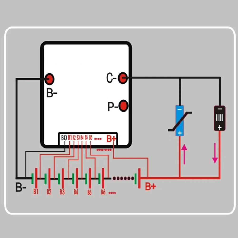 13s 48v 50a 18650 Li-Ionen-Lithium-Akku BMS-Schutz platine langlebige Unterhaltung elektronik