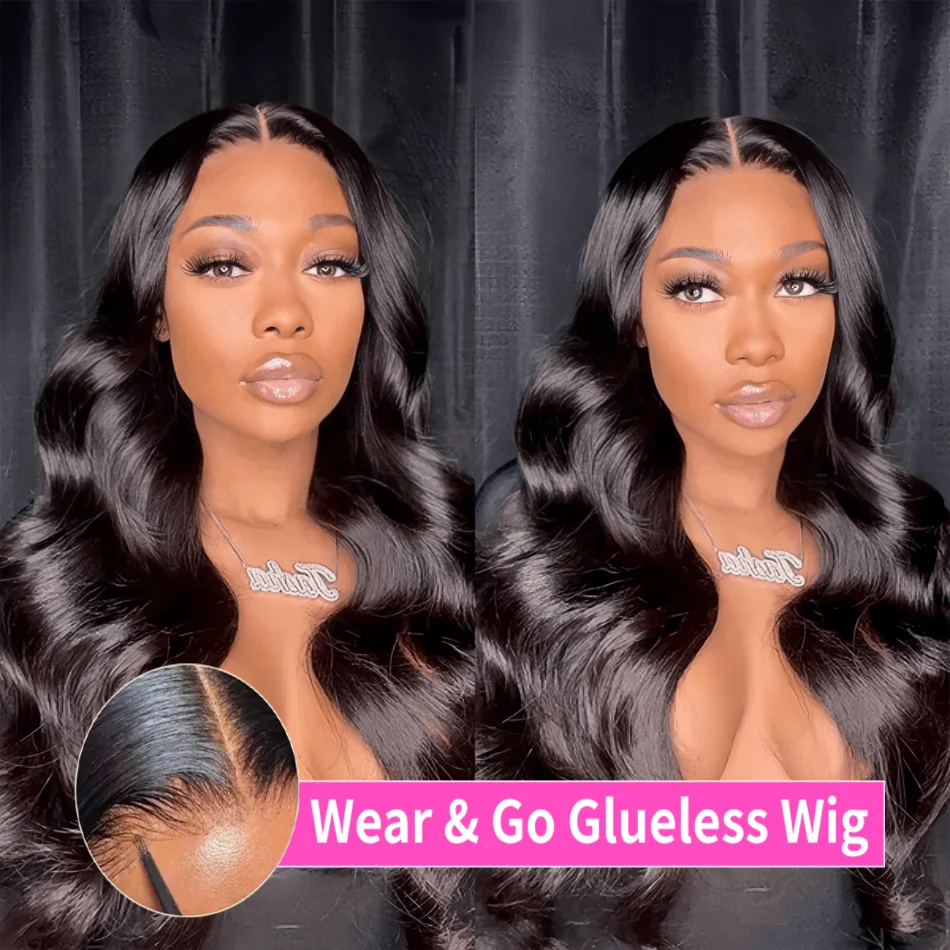 

32 34 inch Body Wave Glueless Wigs Human Hair For Women 4x4 Transparent Lace Closure Wig 5x5 Ready To Wear Human Hair Wigs