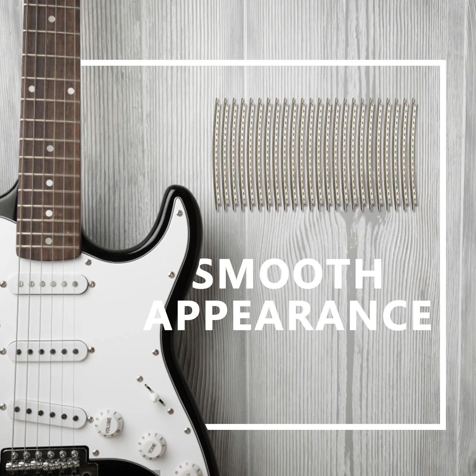 

24Pcs Electric Guitar Fret Wires Cupronickel Material Durable Replacement Parts for Guitar Fretboard Accessories