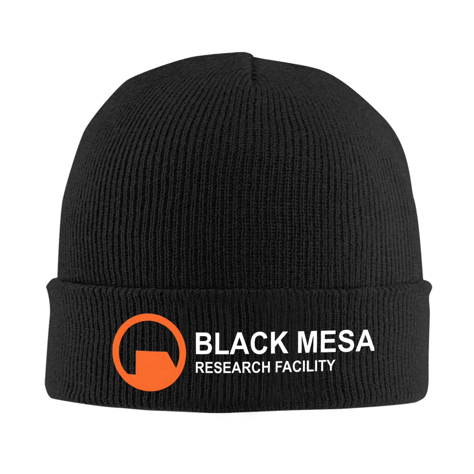 Black Mesa Research Facility Halfs Lifes  Beanie Hats  Skullies Beanies Men Women Unisex Cool Warm Caps Autumn Gym Bonnet Hats