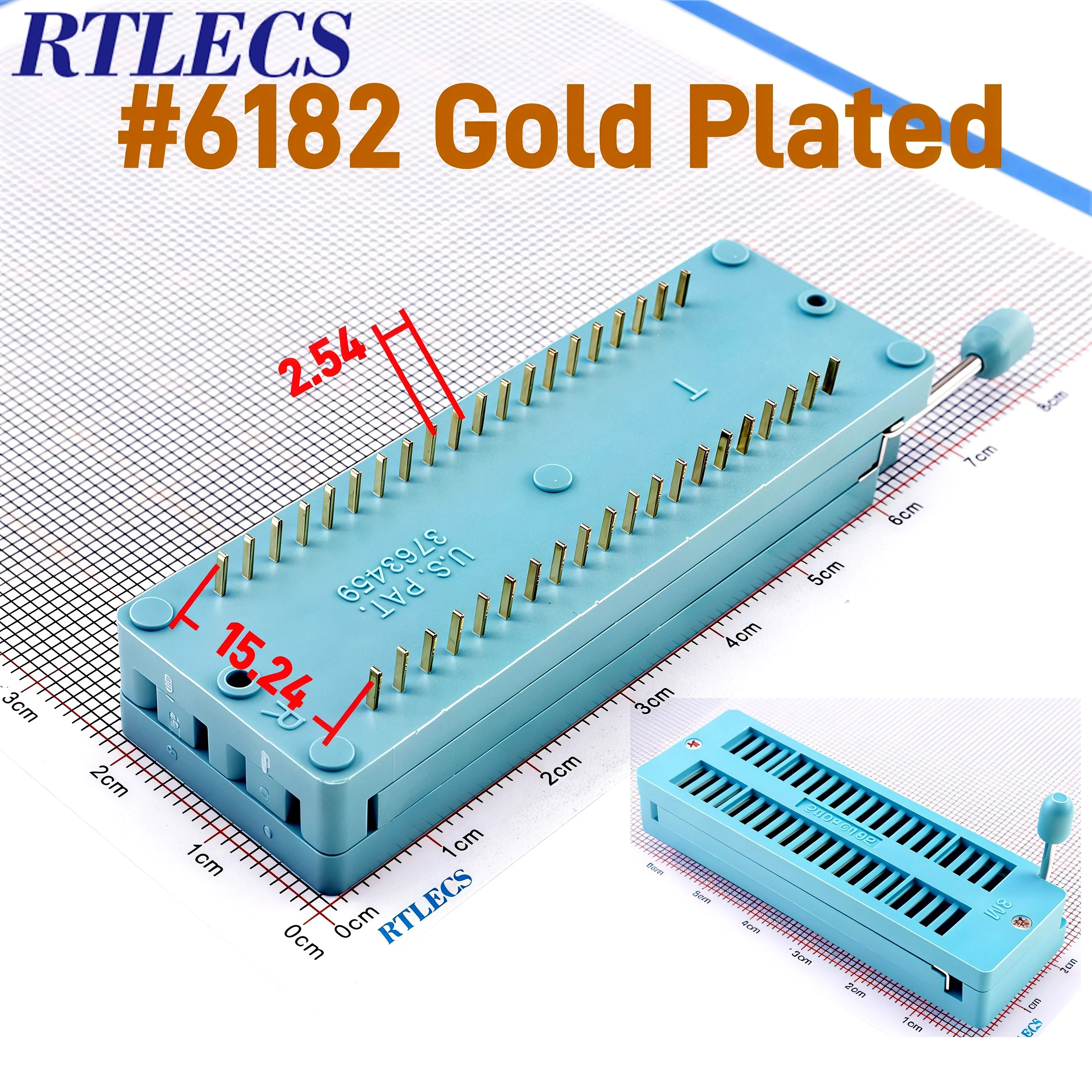 Test IC DIP ZIF ZIP Socket 14 16 18 20 24 28 32 40 48Pin Pitch