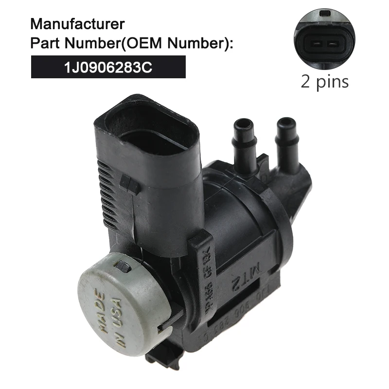 New Car 1J0906283C EGR Vacuum Solenoid Valve For Audi A3 A4 A6 for Volkswagen Passat Golf Jetta Beetle Tiguan Touareg