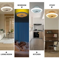 Modern Ceiling Fan With Light Remote Control APP 3 Color Dimmable Smart Fan Light 360° Rotating 6 Speed Chandelier Indoor Home 5