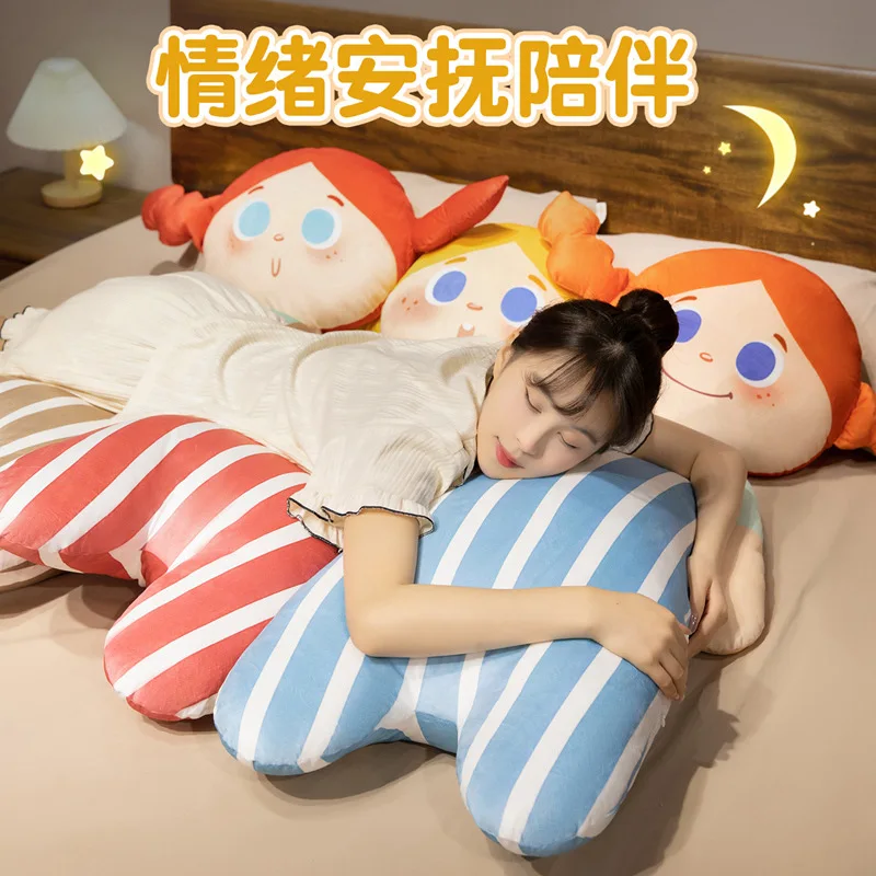 Fruit Theme Plush Pillow Pomelo Girl Orange Girl 90cm 130cm Multi Size Soft Body Pillow Sofa Rest Living Room Accent