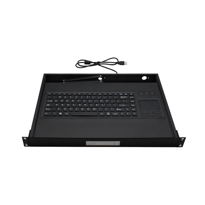 21U Mouse and Keyboard Drawer Type Yanlong 48KVM Switcher Industrial Control Keyboard Industrial Keyboard HS Shelf Equipment