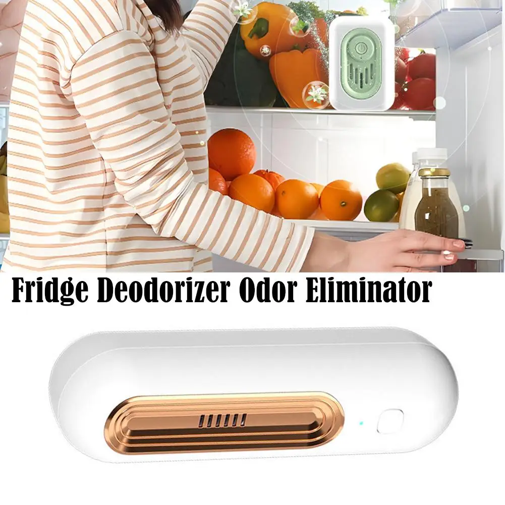 Refrigerator Deodorizer Air Purifier USB Charging Food Shelf Life Extender Remove Odor Remover Air Freshener for Toilet Car 1pcs