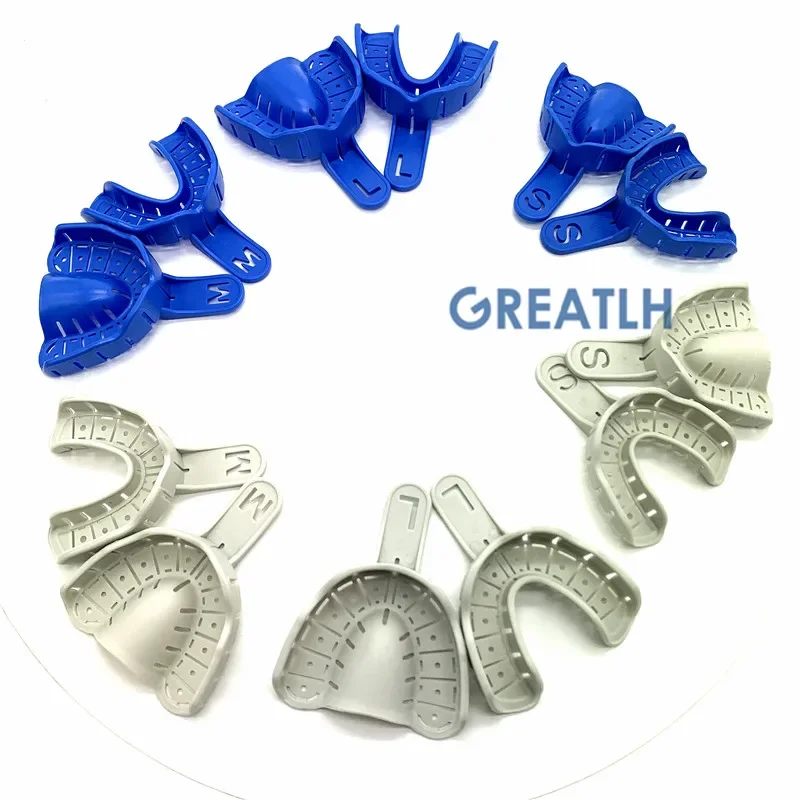 Dental Supply Impression Holder Trays Dental Impression Trays Holder Dental Materials 6pcs/set Dental Consumable