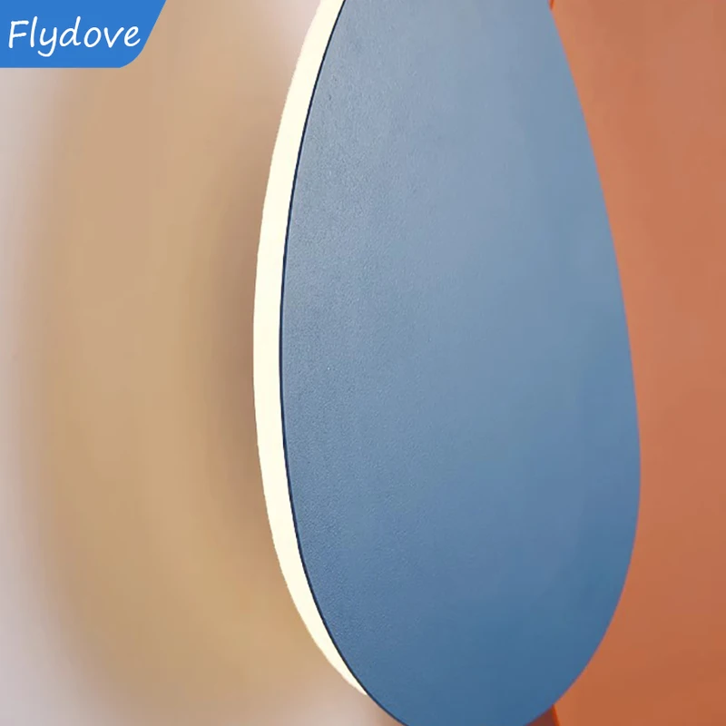 Modern Creative Colorful Metal Wall Light Home Atmosphere Lamp for Parlor Bedroom Stairs Aisle Restaurant Lighting Fixture