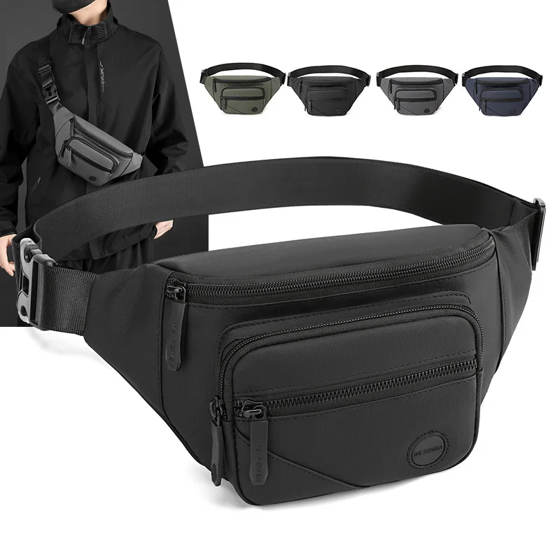 

Waterproof Men Waist Bag Outdoor Fanny Pack Crossbody Bags for Man Chest Belt Bag Travel Mobile Phone Bag Chest Pack