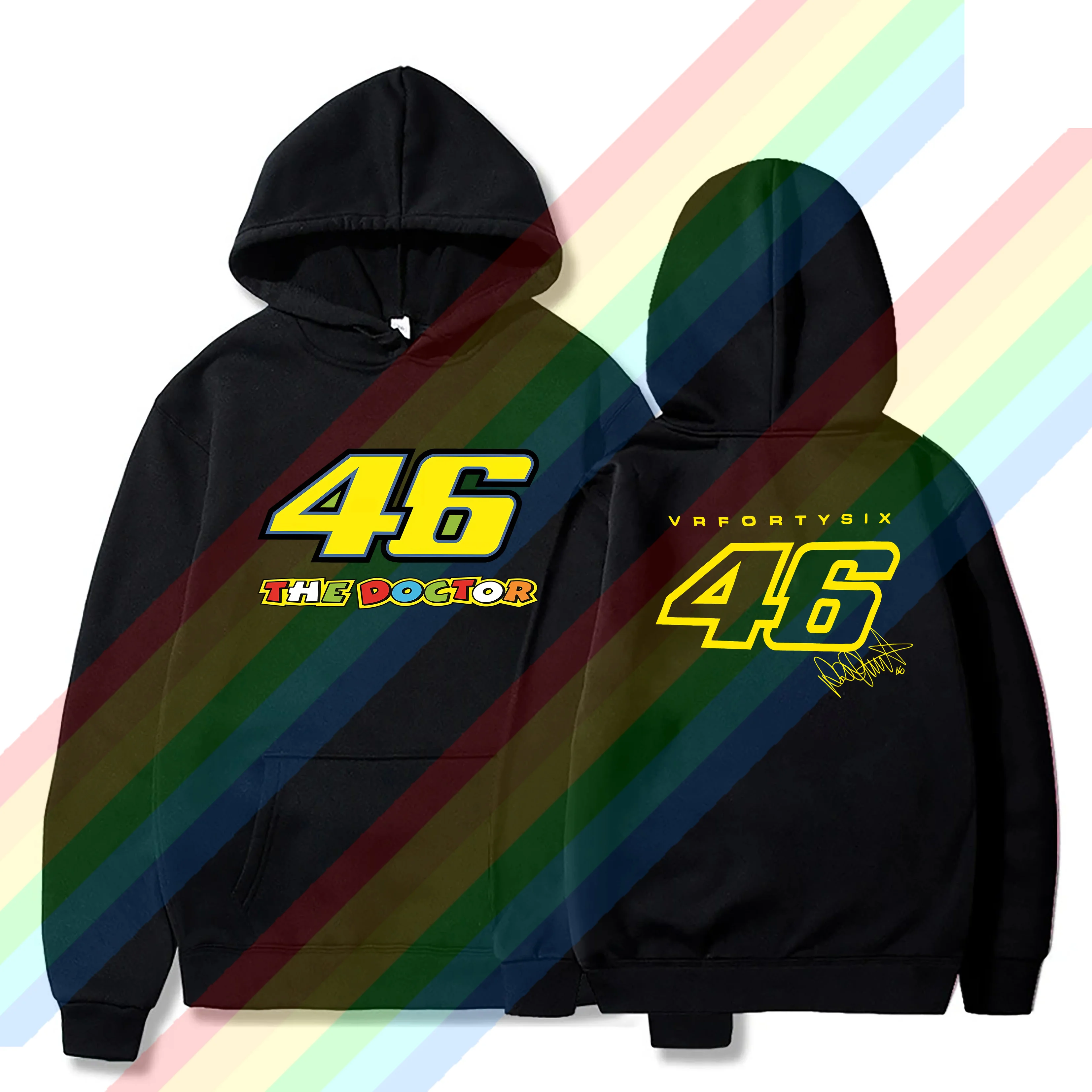 New Oversized Men Moto GP The Doctor Motorcycle Race Sportor Rossi Hoodies Women Thermal Sportswear Long Sleeves Unisex S-3XL