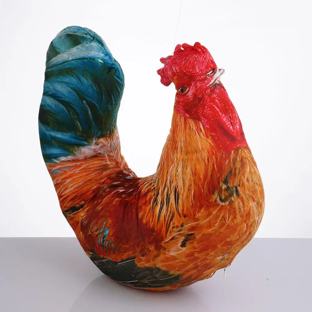 

Прекрасная красочная печать, имитация животных, плюшевая кукла, подушка, сельскохозяйственные животные, курица, плюшевая игрушка, домашний декор, развивающая детская игрушка