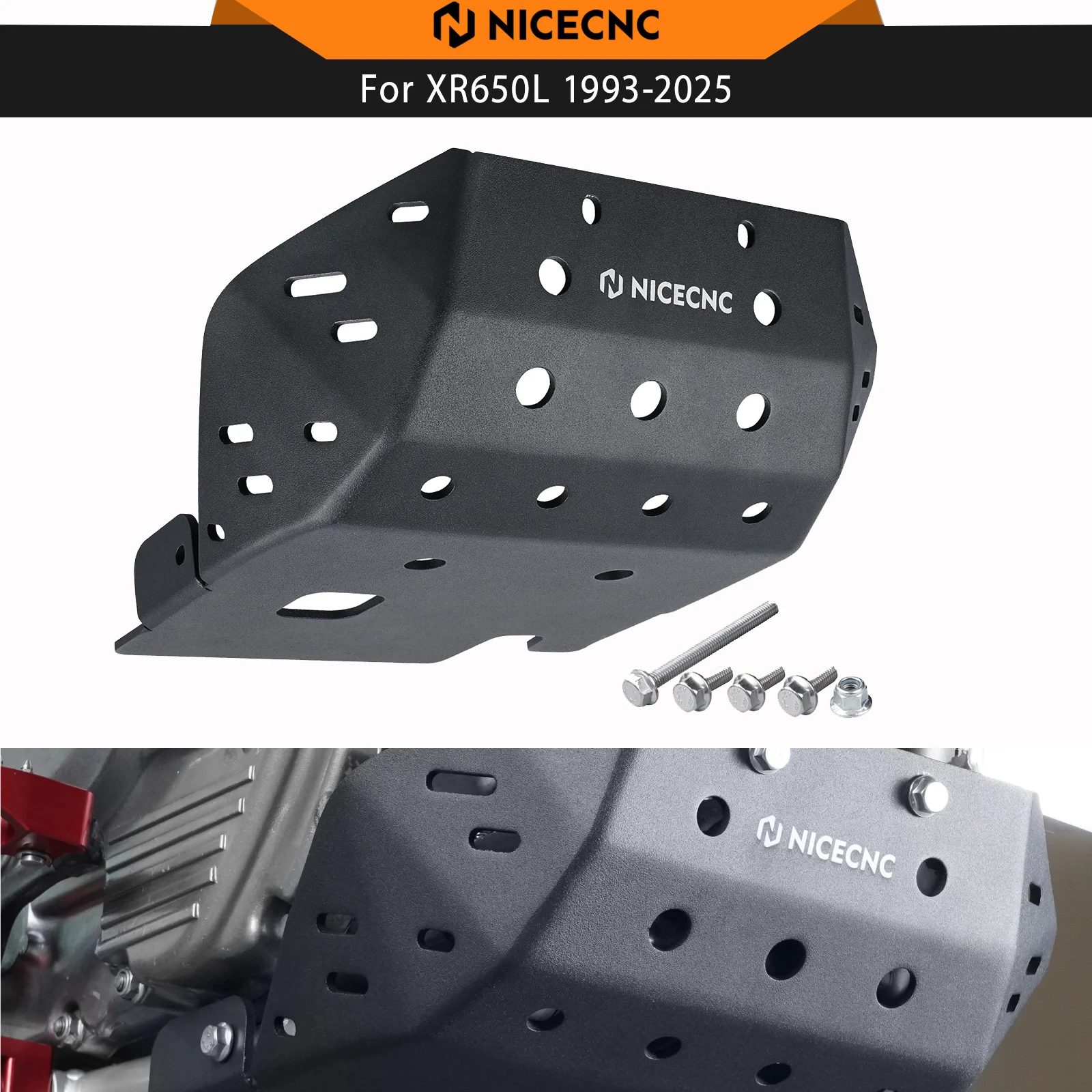 

NICECNC Skid Plate Engine Bottom Guard Protector For HONDA XR650L XR 650L 650 L 1993-2025 2024 5052 Aluminum Alloy Motorcycle