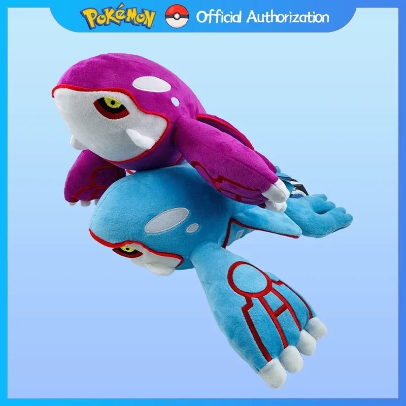 37CM Pokemon Kyogre Plush Toy Cute Cartoon Stuffed Doll Anime Collection Plushie Souvenir Kawaii Pokémon Toys Birthday Gift