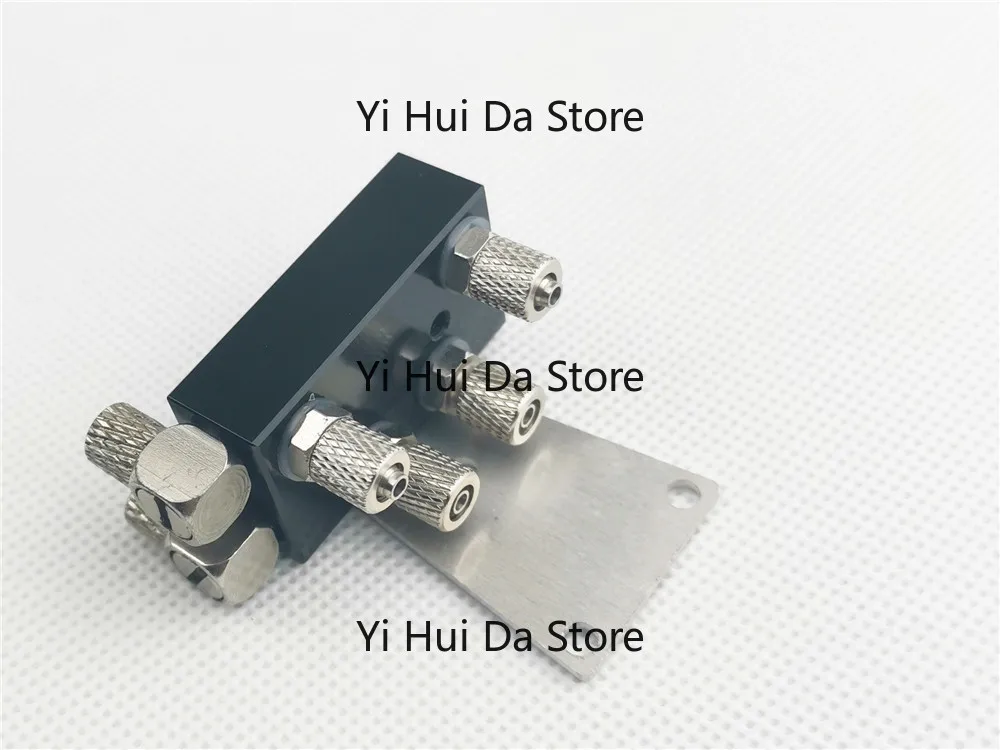 Hydraulic model arm oil separation block, two-way three-way valve block 12 scale model accessories