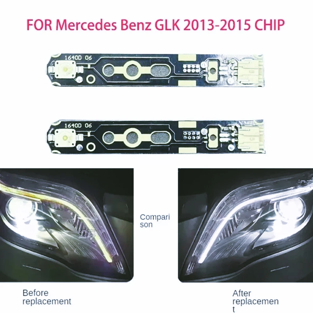 ZF-FLuz blanca para Merces Benz GLK 2013-2015 faros coche DRL Chip balasto placa circuito fuente luz