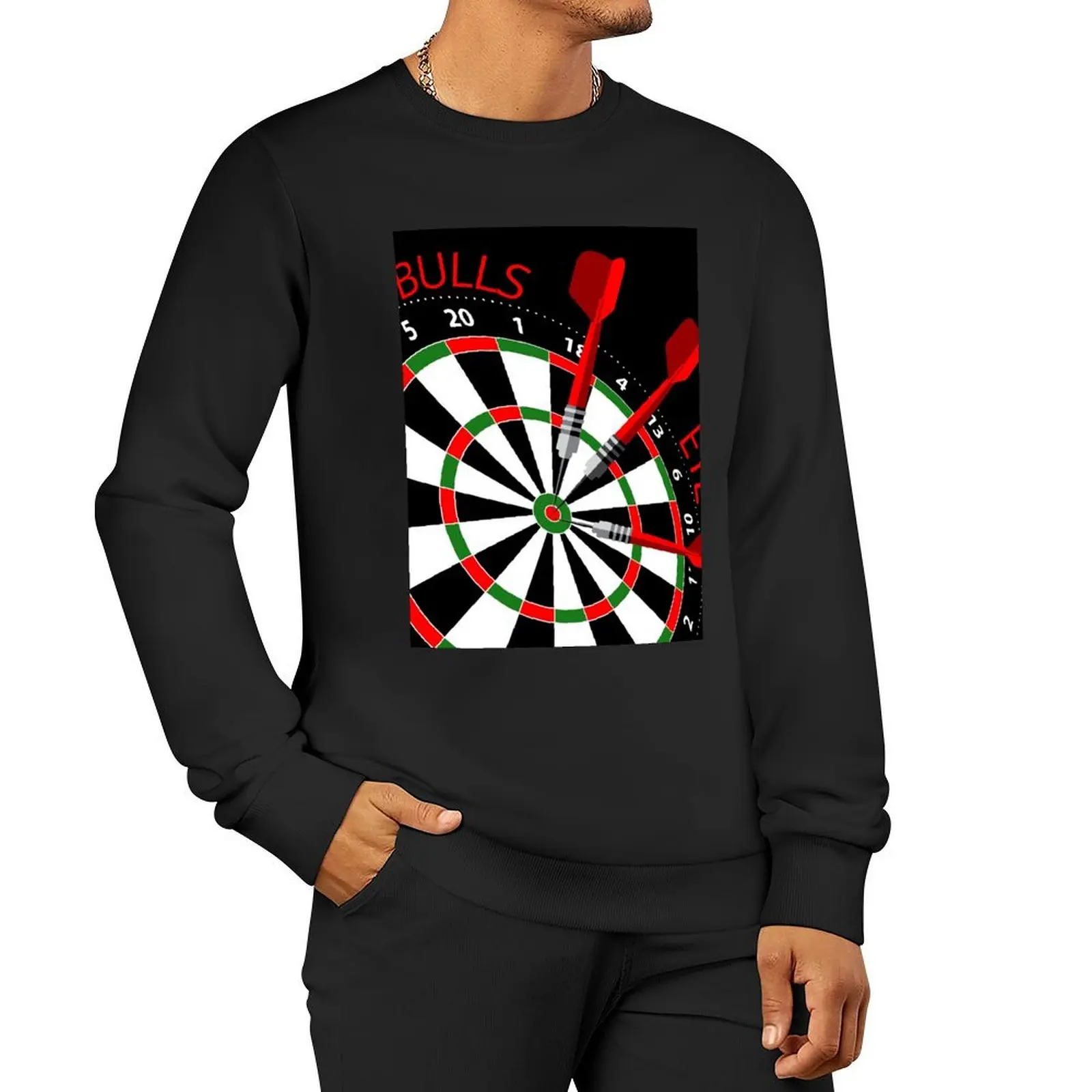 

Dartboard Bullseye Pullover Hoodie hooded shirt men clothing clothes for men new sweatshirts