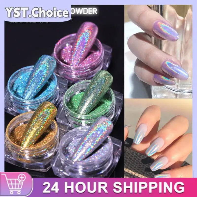 Nagellaserpoeder Nagel Astringent Poeder Pailletten Glitter Nail Art Diy Flash Manicure Decor Fijne nagelpoeder Nagelglitter