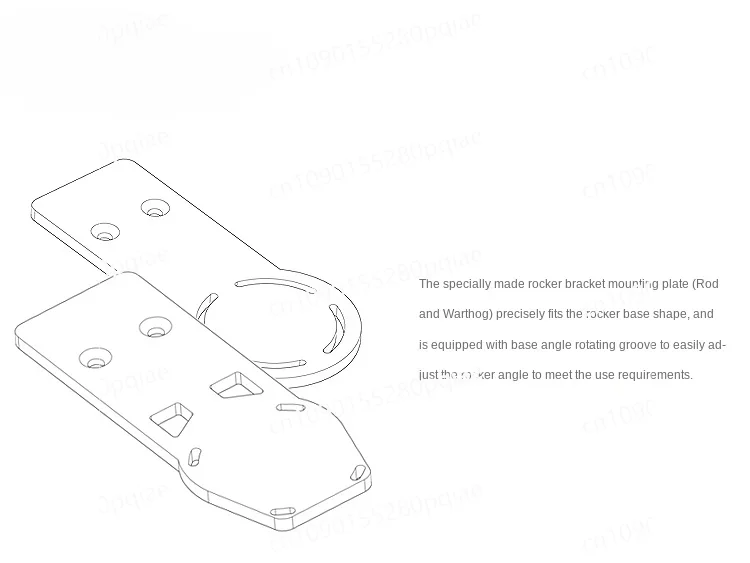 Figure Master Fatos Hotas Pig Pole, X56 VKB Flight Rocker Bracket Base Plate Customization