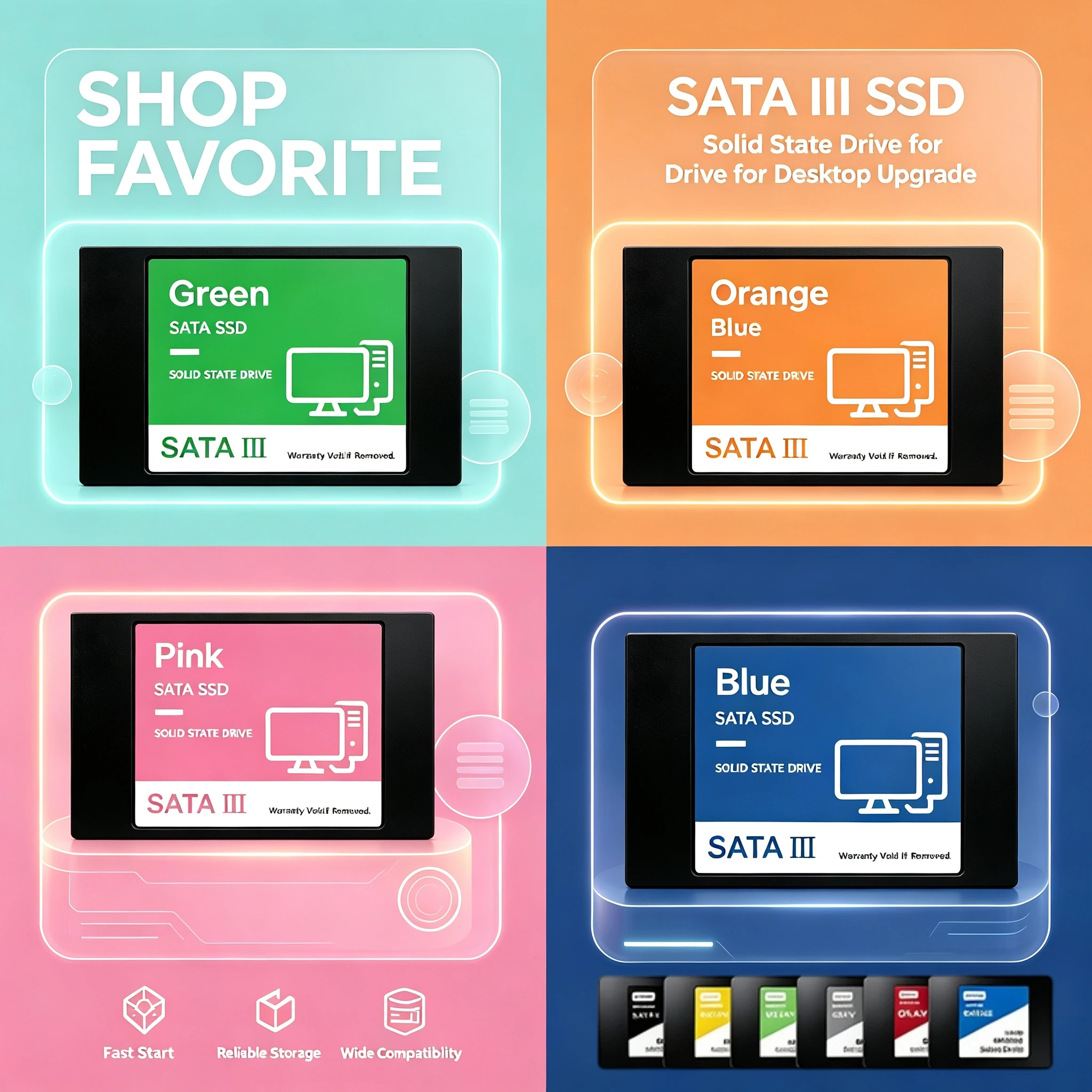 4TB SSD Portable Solid State Drive 25 Inch SATA3 2TB 4TB 1TB  Portable PC Mini Desktop High Speed Pro Max 4K New Hot