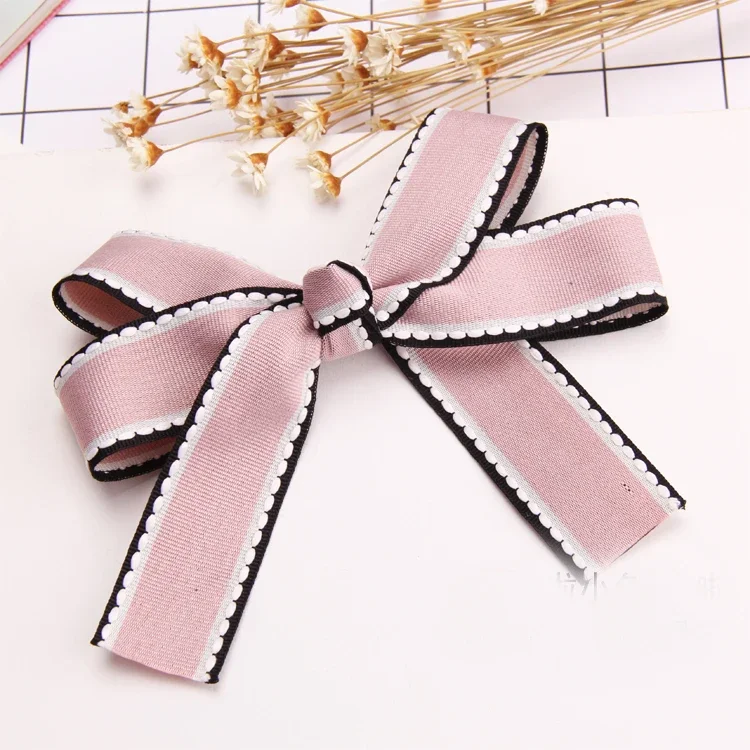 1''25mm 5meter Bilateral Jump Line Grosgrain Ribbons Party Christmas Wedding Decoration DIY Hair Bow Sewing Clothing Accessories