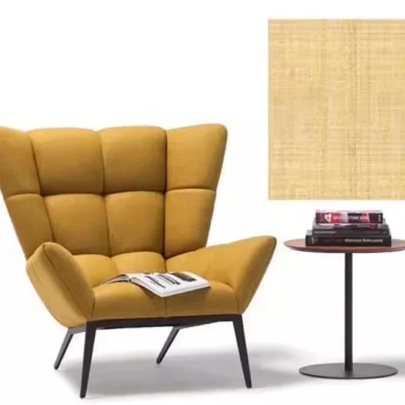 

Modern 'Bread' Accent Chair: A Luxury Plush Single Seater Sofa with Master-Crafted Minimalist Design for Living Rooms