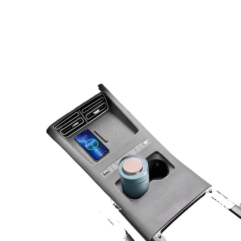 Silicone Central Control Pad for Wireless Charging Protection Compatible with BYD Song Pro Hybrid 26 Model Car Interior