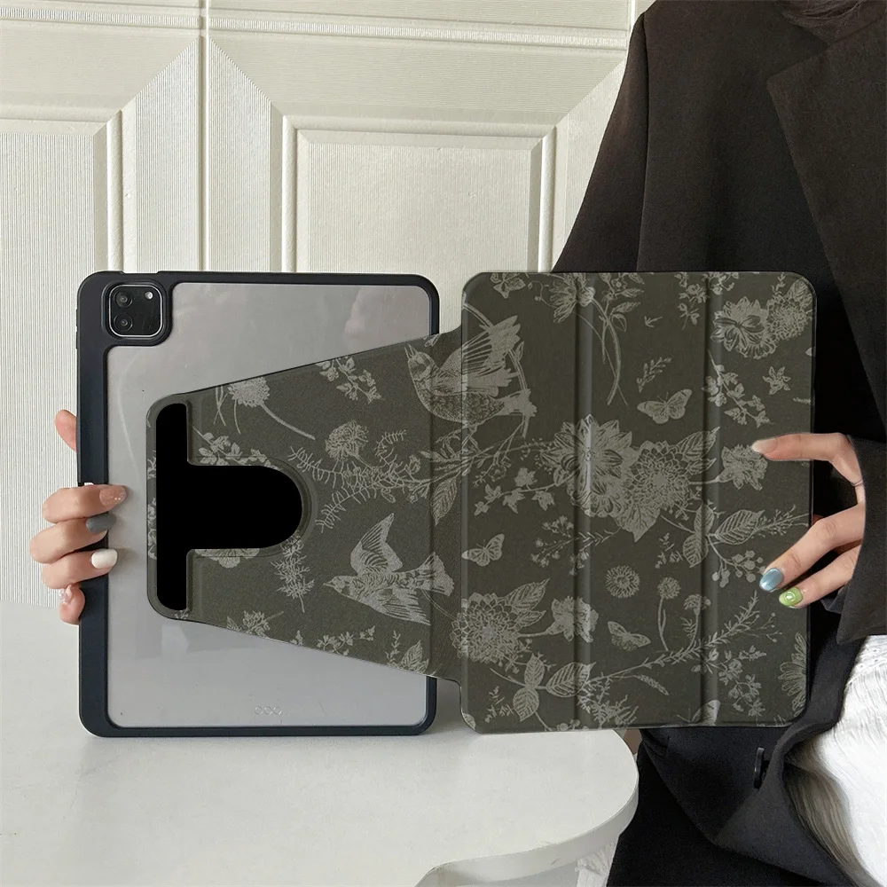 

360 ° Rotating Foldable Case to Easily Protect Your Pad: Compatible with iPad Air 6,Air 5,4,10,2024,air m3/a16 2025