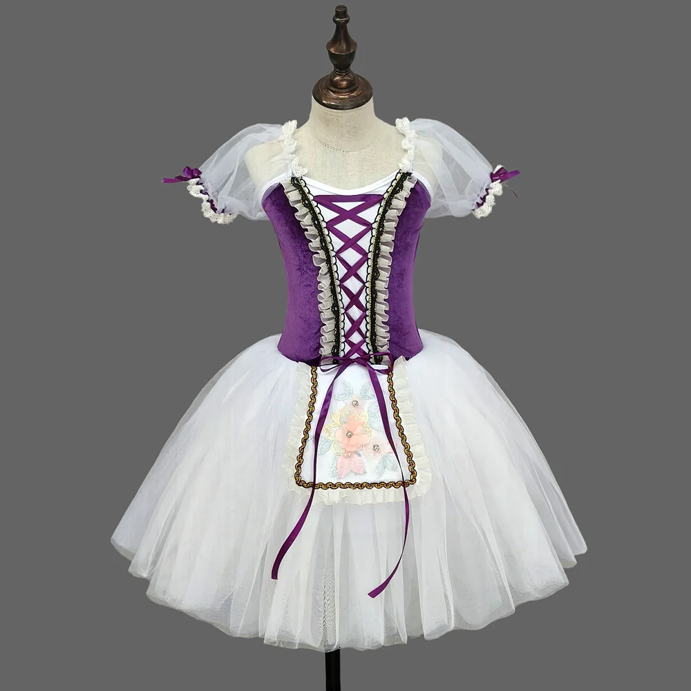 Gonna da Balletto per Bambine, Costume da Ballerina per Spettacoli Scolastici, Abito per Esibizioni di Danza, Costume per Performance di Gruppo