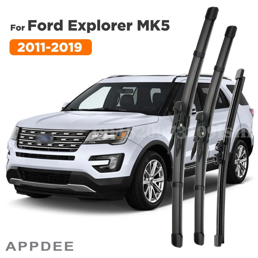 APPDEE Wiper Front Rear Wiper Blades Set For Ford Explorer 2011- 2019 2018 2017 Fifth generation Windshield Windscreen 26\