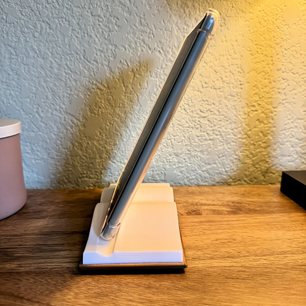 1pc Book Style E-reader Stand - Adjustable View Reading Accessory, Minimalist Design, Bookshelf, Durable Plastic, E-reader Stand