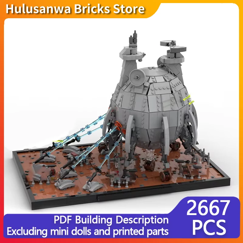 Star Movies Model MOC Building Bricks Space Combat Scene Modular Technology Gifts Holiday Assemble Children Toys Suit