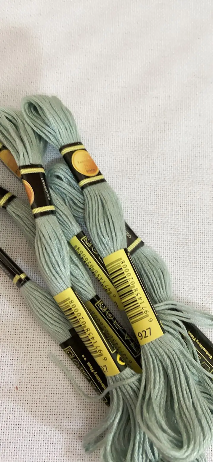 10PCS/LOL Set Cross Stitch Thread Embroidery Floss For Beginners DIY Craft Bracelet Craft Skein No Repeat Rainbow DMC CODE 927