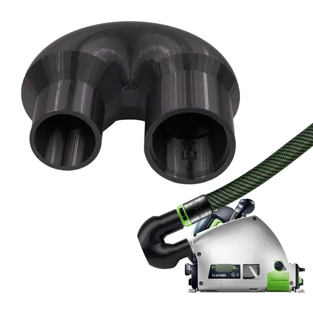 Plunge Saw Dust Elbow Adapter Compatible with Festool TS 60 KEB 576726, Dust Collector Connector for Woodworking Dust Extraction