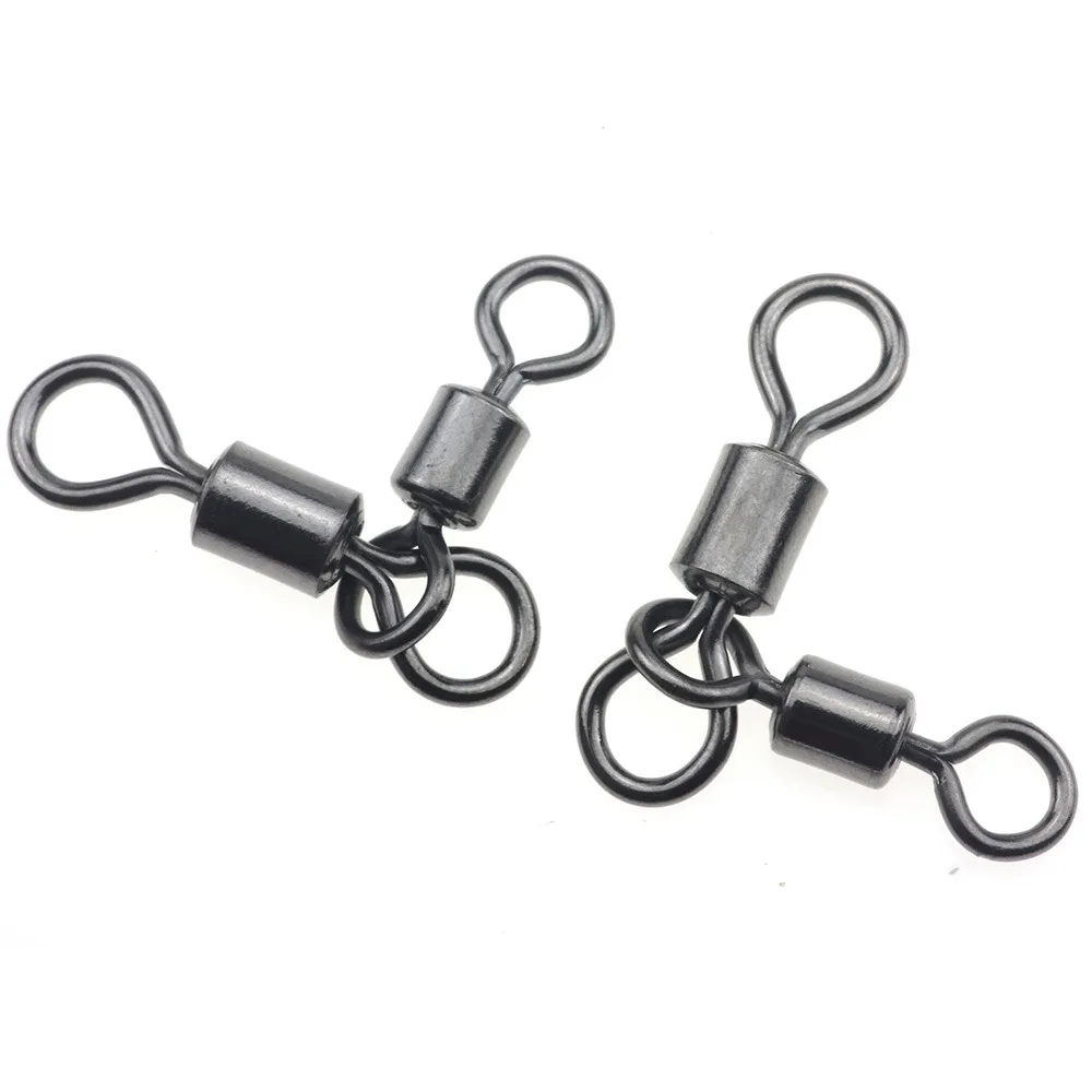 Sea Boat Swivels Fishing Crossline 3 Way Swivel Fishing Swivel Rolling Triangle Joint Fishing Connector Fishingline Connector