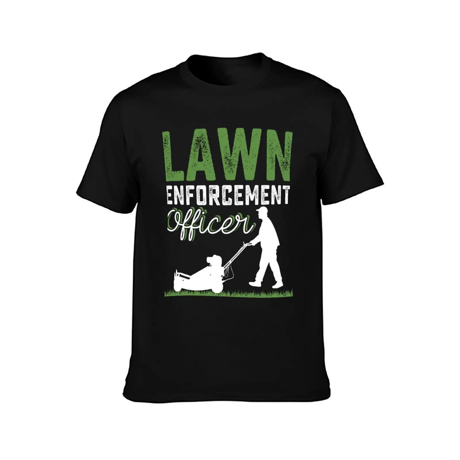 Grass Lawn Mower Dad Yard Work Gardening lawn enforcement office T-Shirt, Summer Casual Cotton Tee, Oversized Streetwear Tops
