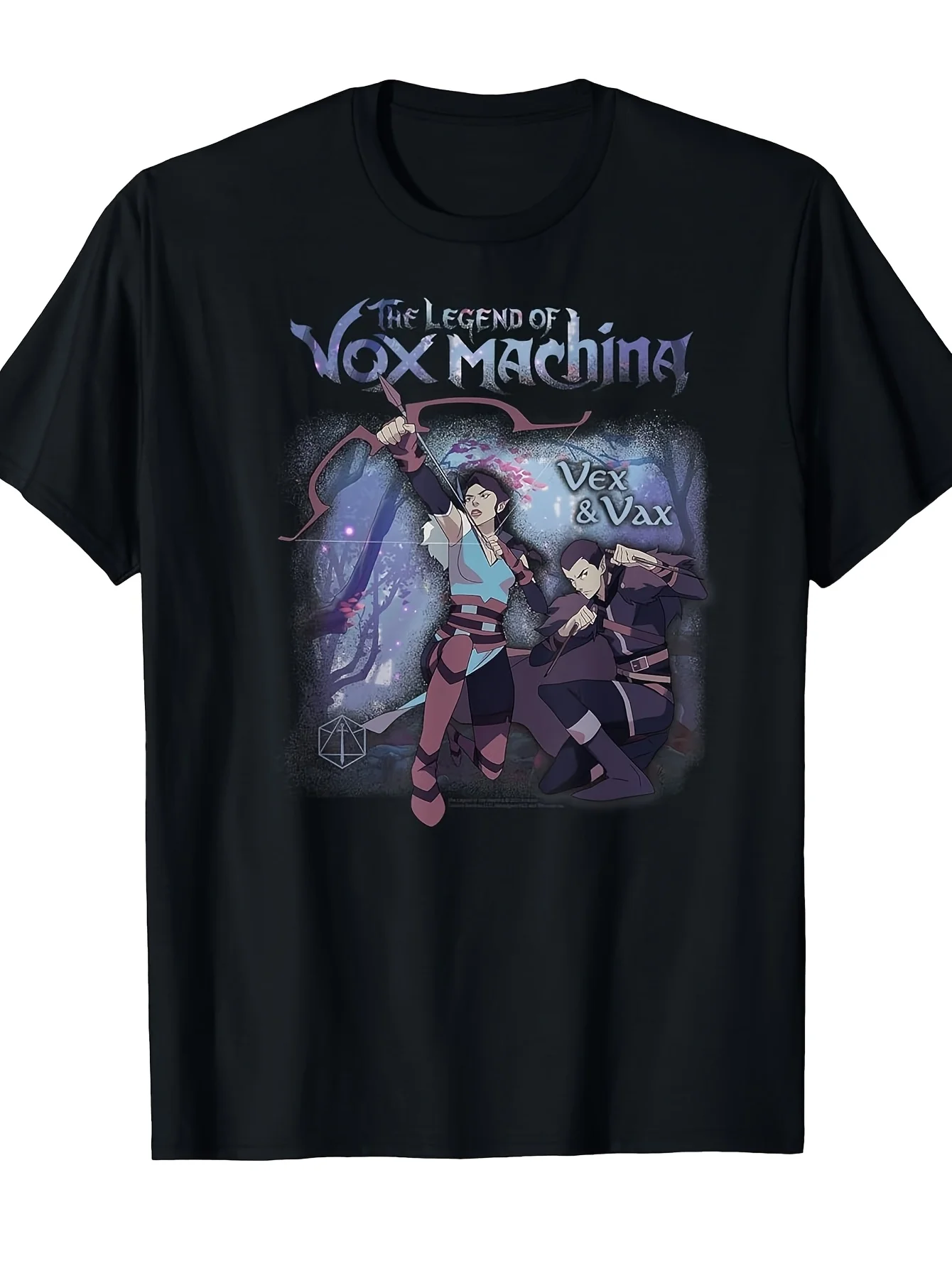 2026 Best Choice for Fans: T-Shirt Inspired by Vex And Vax from Vox Machina - A 100% Retro Video Game Character Tee Featuring a