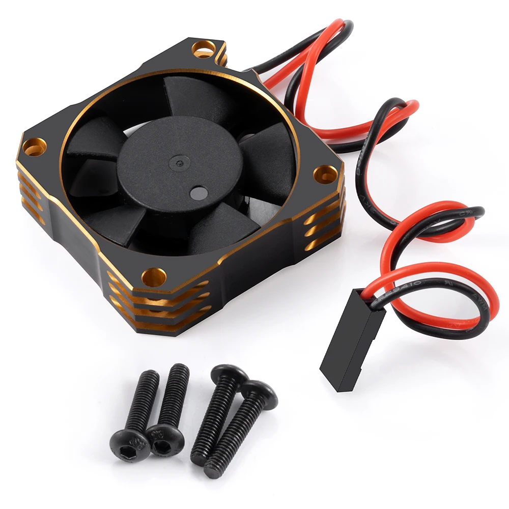 

Вентилятор охлаждения AXSPEED металлический с радиатором и крышкой 25/35/40 мм для радиоуправляемых моделей автомобилей 1/7, 1/8, 1/10, 1/12, запчасти для модернизации двигателя и ESC