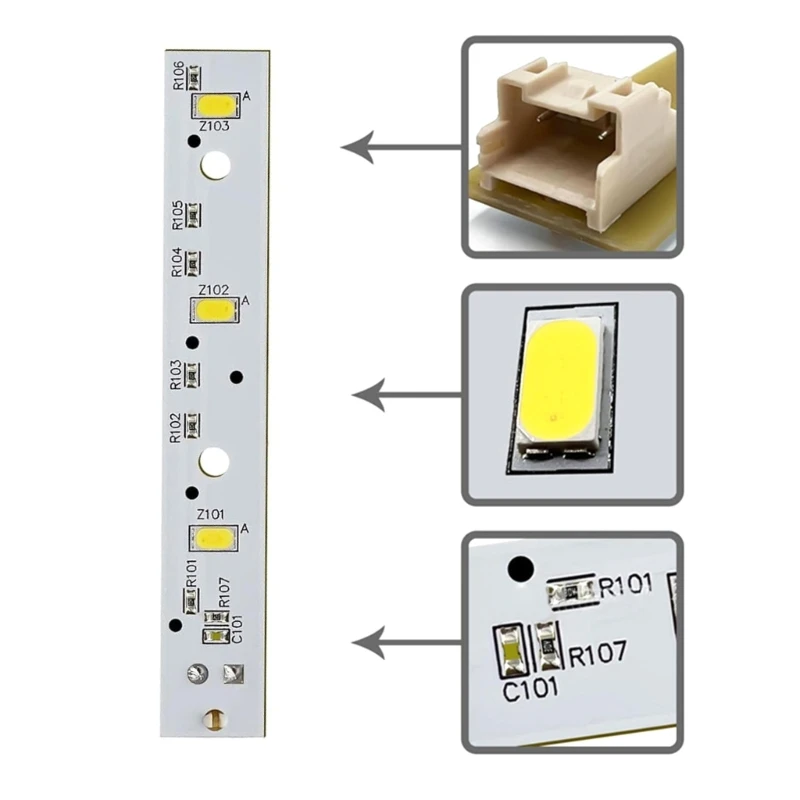 Bộ 3 Đèn LED WR55X26671 Nhựa Cho Tủ Lạnh Đèn LED Thay Thế PS11767930 AP6035586 4468532 EAP11767930