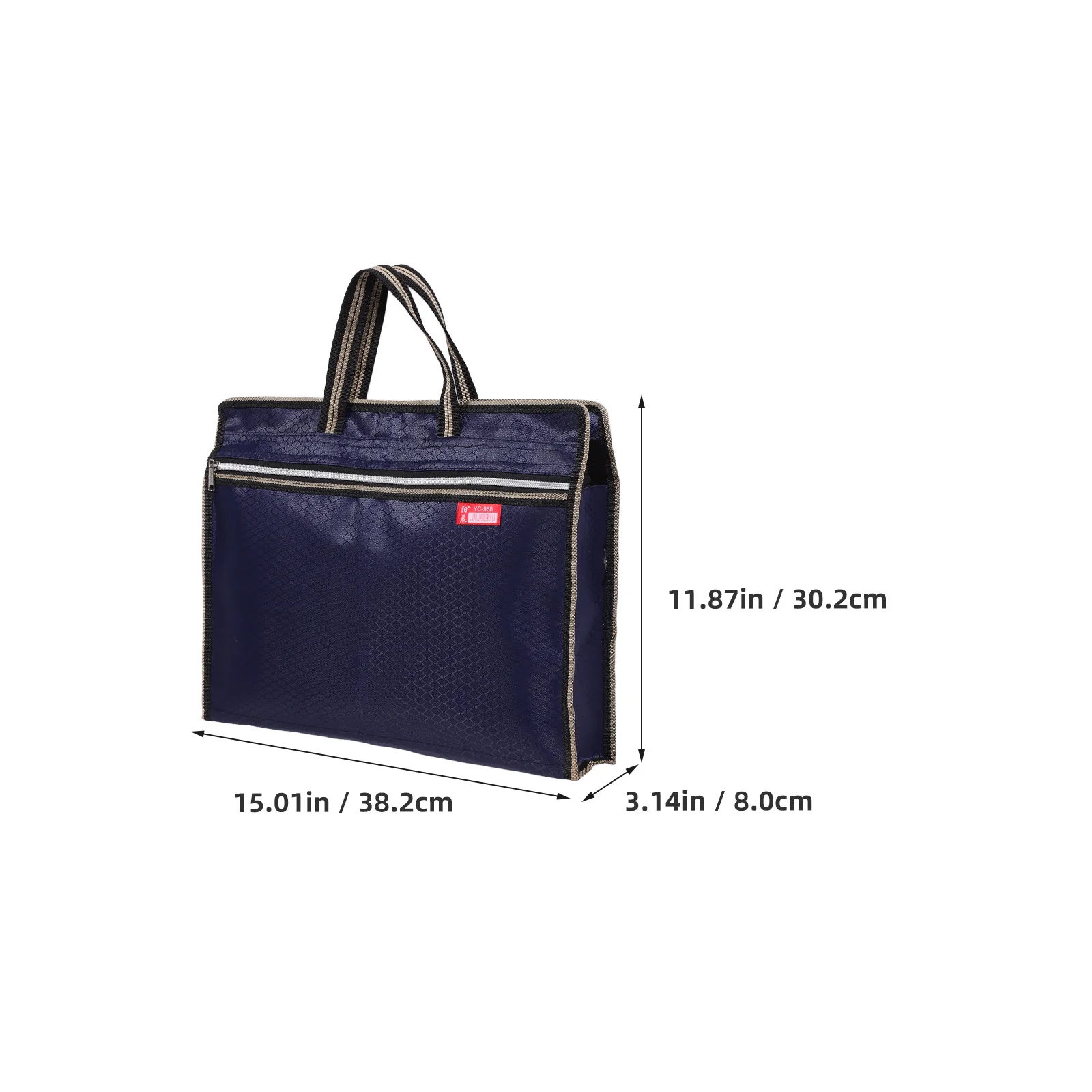 Large Capacity Portable Document Bag Oxford File Folder Bag Waterproof Laptop Storage Organizer Briefcase For Business Office