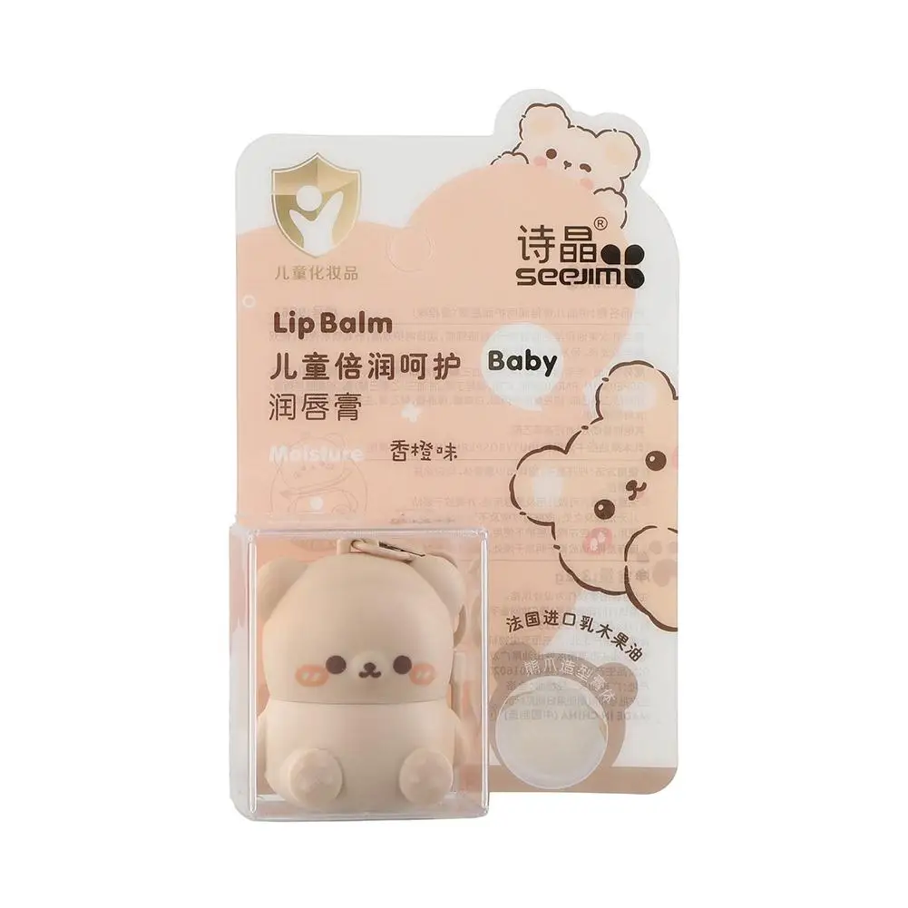 Children Fruity Lip Balm Cute Little Bear Lip Balm For Baby Moisturizing Anti-Dry Anti Crack Lipbalm Lip Care