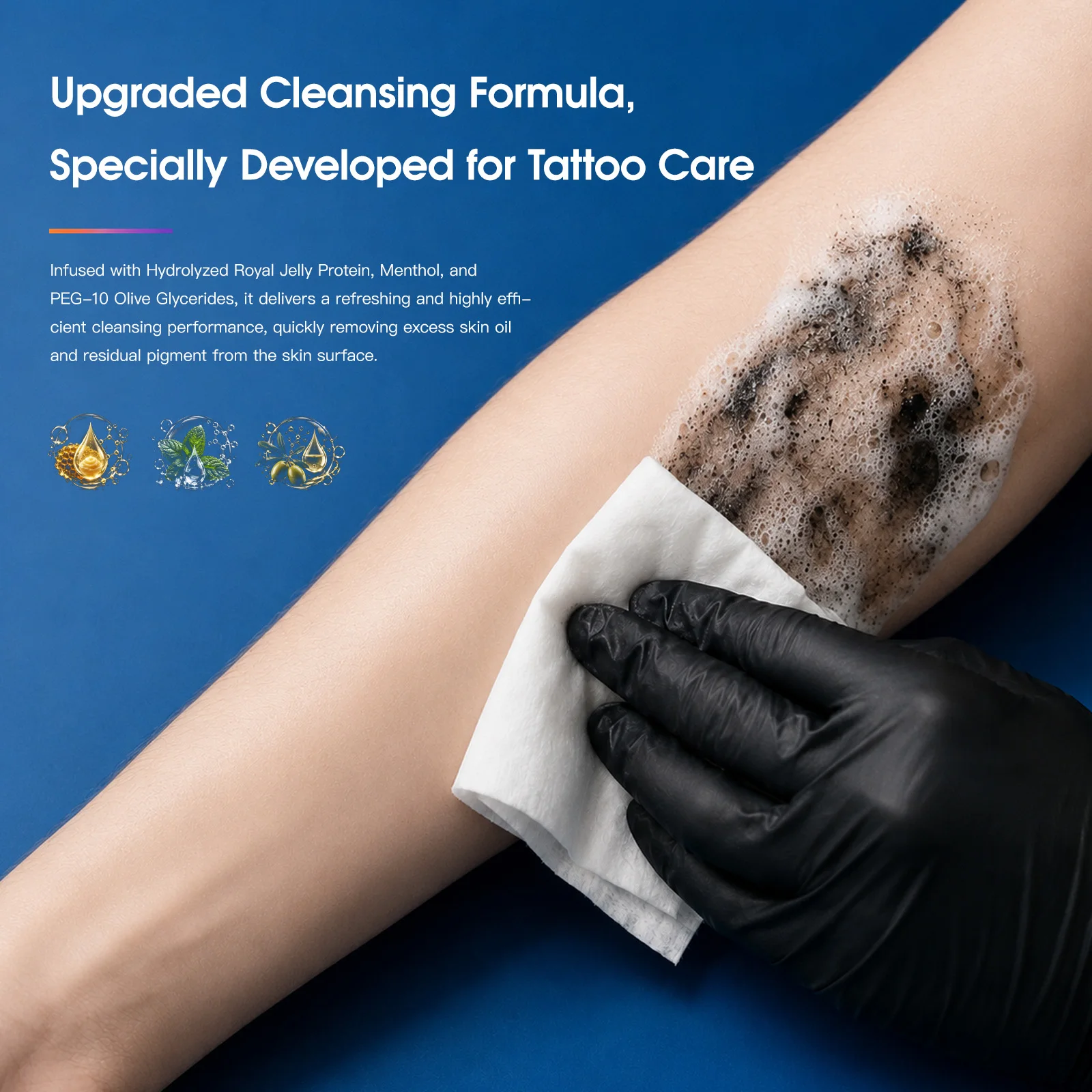 MAST Tattoo Cleaning Soap Efficient Skin Cleaning 10g×20Pcs Individually Packed Mild Non-irritating Tattoo Accessory Supplies view 3