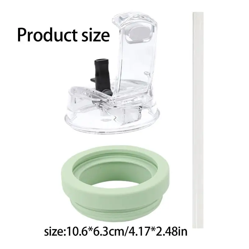 Y1UD Reusable Straw Lid For 40oz Insulated Cup Practical Silicone Replacement Part